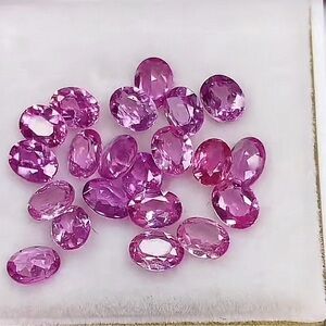 🎈PRE-ORDERS ONLY🎈Oval Pink Sapphire Gems - Oval Cut Hot Pink Lot 💍S925 RING 💍